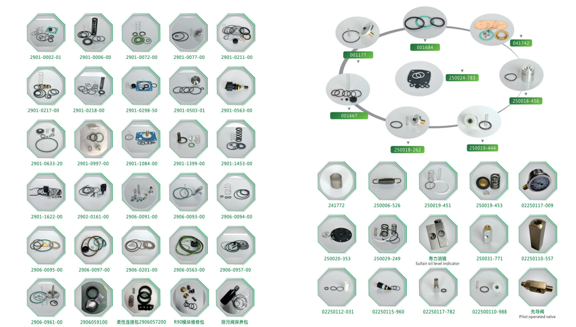 溫控閥，進氣閥 ，最小壓力閥，斷油閥保養(yǎng)包
